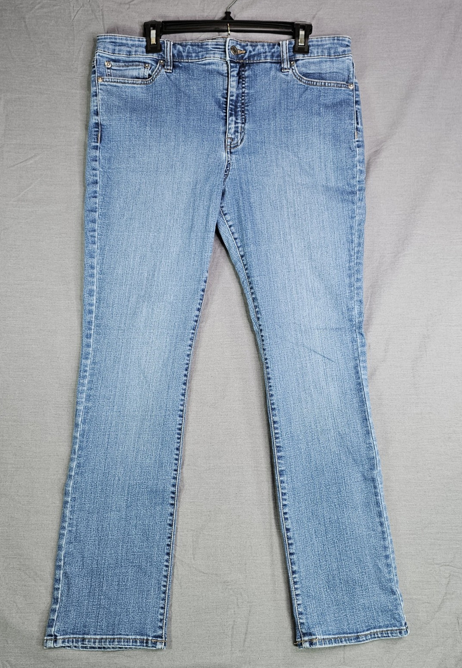 Lauren Ralph Lauren High Rise Medium Wash Straight Blue Denim Women's Size 16
